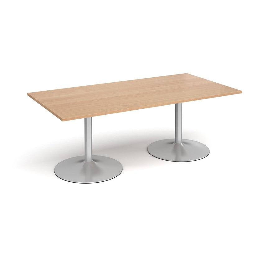 Trumpet Base Boardroom Rectangular Table (Available in 1800 or 2000mm)
