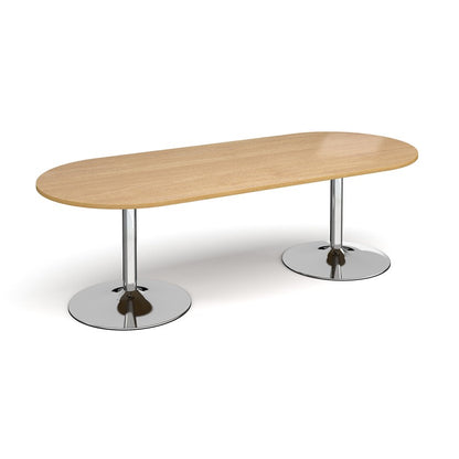 Trumpet Base Boardroom Radial End Boardroom Table