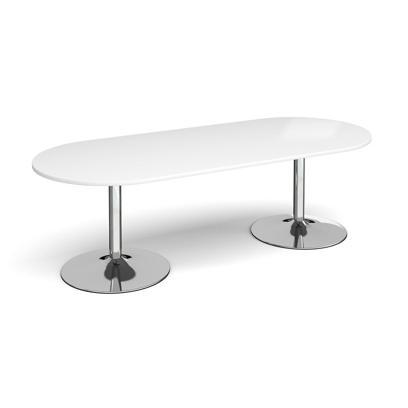 Trumpet Base Boardroom Radial End Boardroom Table