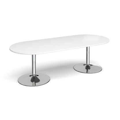 Trumpet Base Boardroom Radial End Boardroom Table