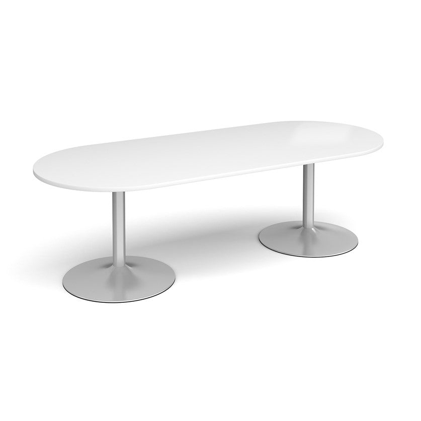 Trumpet Base Boardroom Radial End Boardroom Table