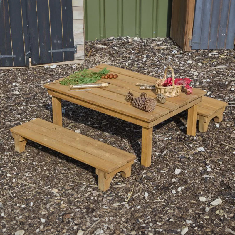 Low Table & Benches Set