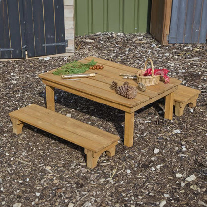 Low Table & Benches Set