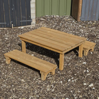 Low Table & Benches Set