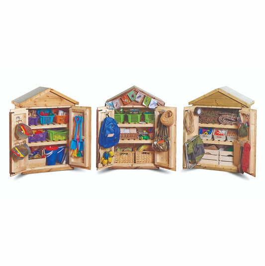 Columbia Market Outdoor Storage Sheds - Set of 3