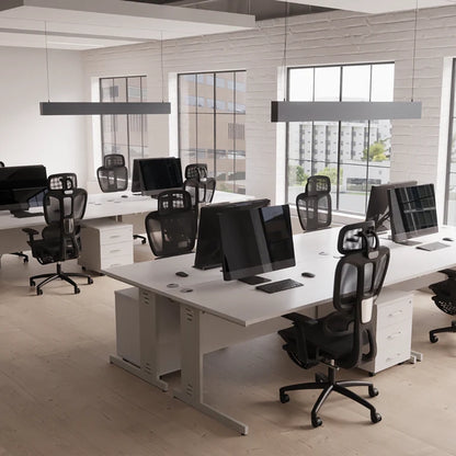 Impulse 1200mm Straight Desk Cable Managed Leg