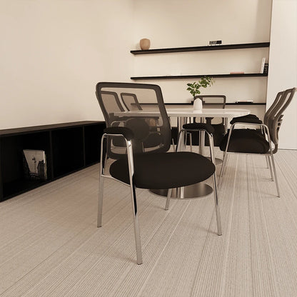 Portland Medium Mesh Back (Straight Leg) Visitor Chair with Arms