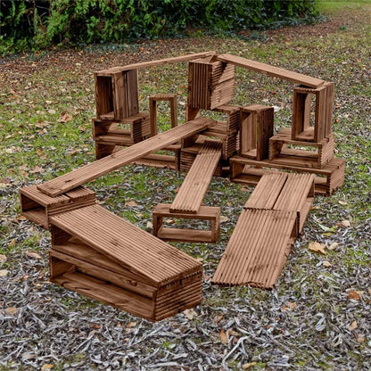 Deckciting Blocks Builders Yard Pack - Pack of 50