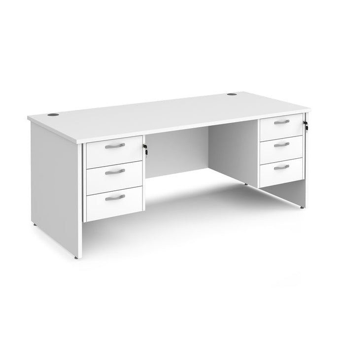 Maestro 25 Panel Desk with 2 pedestals (Available in800 2 sizes)