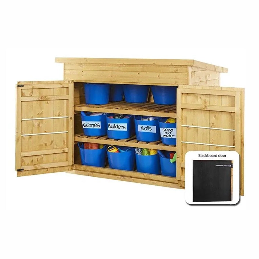 Big & Bountiful Outdoor Storage Shed - 24 Tub Store