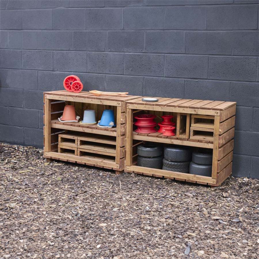 Simple Outdoor Shelving - Pack of 2