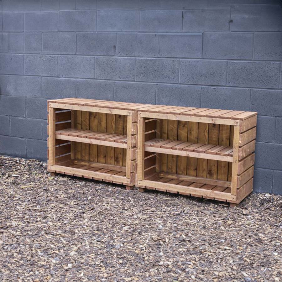 Simple Outdoor Shelving - Pack of 2
