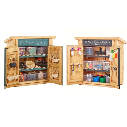Toddler Maths & Mark Making Sheds (2Pk)