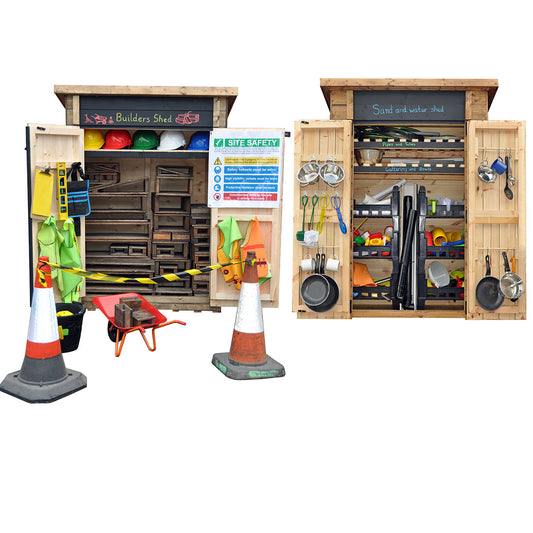 Sand & Water & Builders Shed Combo