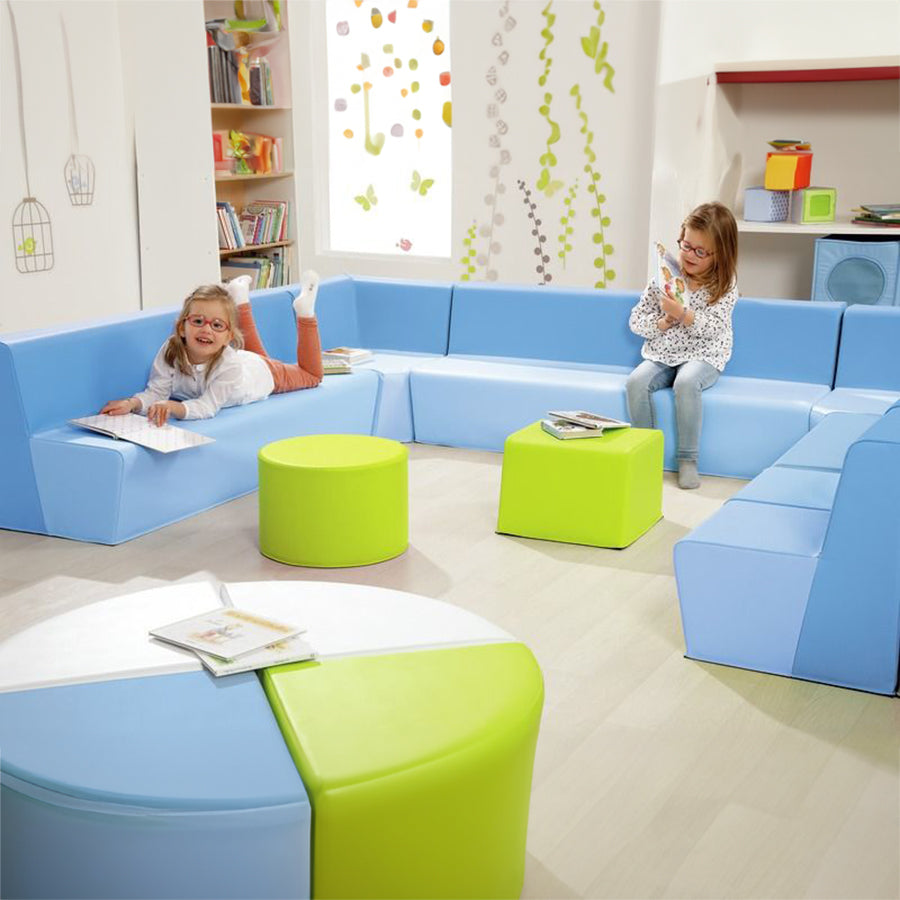 Round Pouffe Basic H: 17 Cm