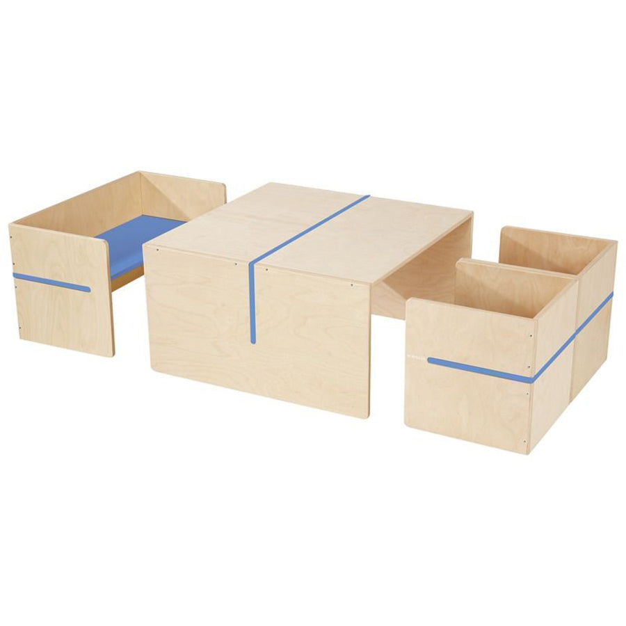 Wesco Early Years Pop Comfort kit Table and Chairs S00-S0 blue