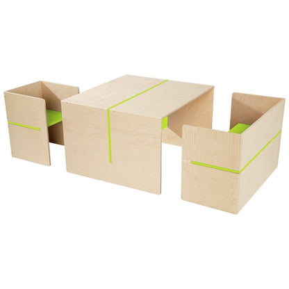 Wesco Early Years Pop Comfort kit Table and Chairs S1-S2 green