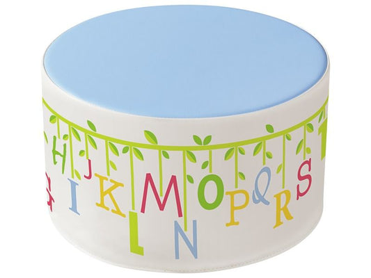 Decorative School Pouffe The Alphabet