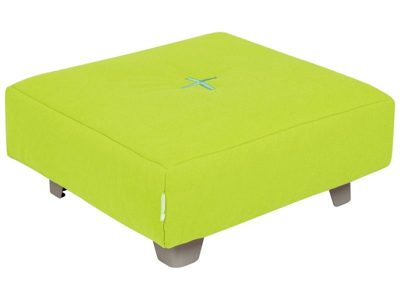 Square Pouffe With Cocoon Comfort Metal Legs