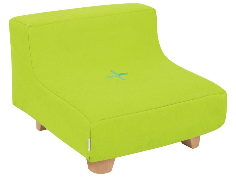 Low Chair With Cocoon Comfort Wooden Legs