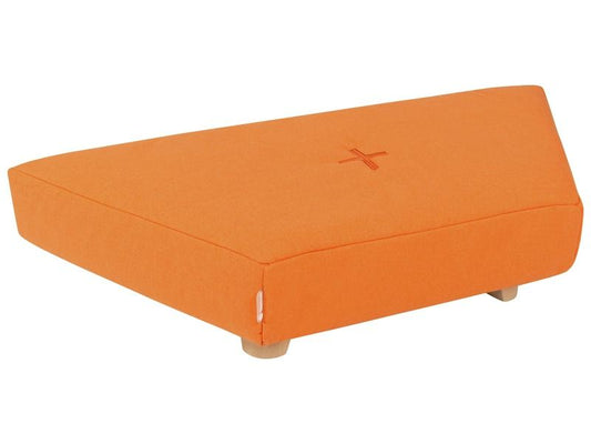 Trapezium Pouffe With Cocoon Comfort Wooden Legs