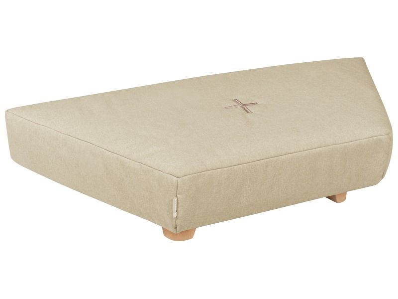 Trapezium Pouffe With Cocoon Comfort Wooden Legs