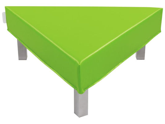 Delta Triangle Pouffe With Metal Legs