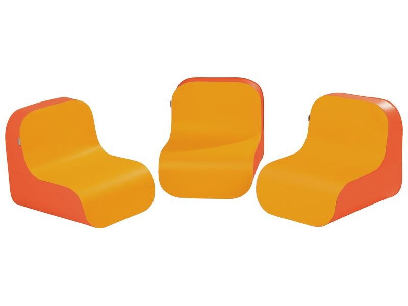Kit Of 3 Tic Tac Low Chairs