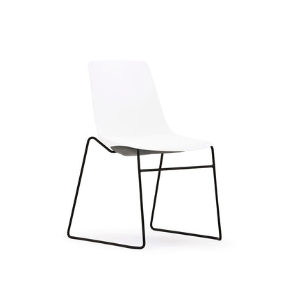 Arlo Shell Stacking Side Chair with Skid Frame