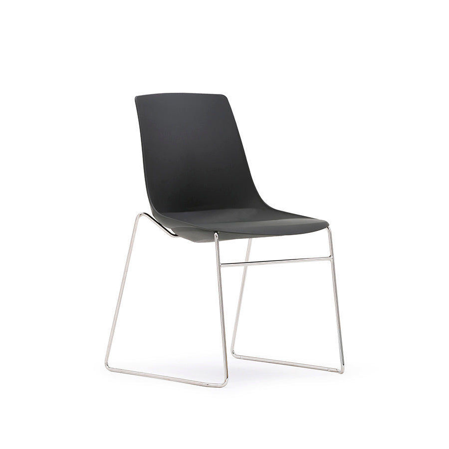 Arlo Shell Stacking Side Chair with Skid Frame