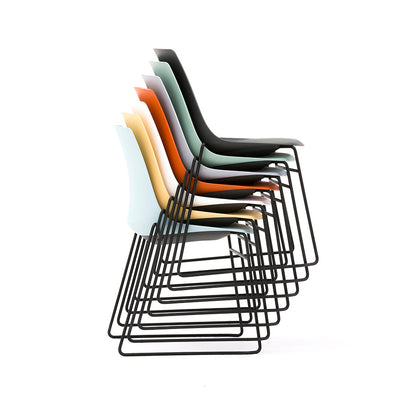 Arlo Shell Stacking Side Chair with Skid Frame