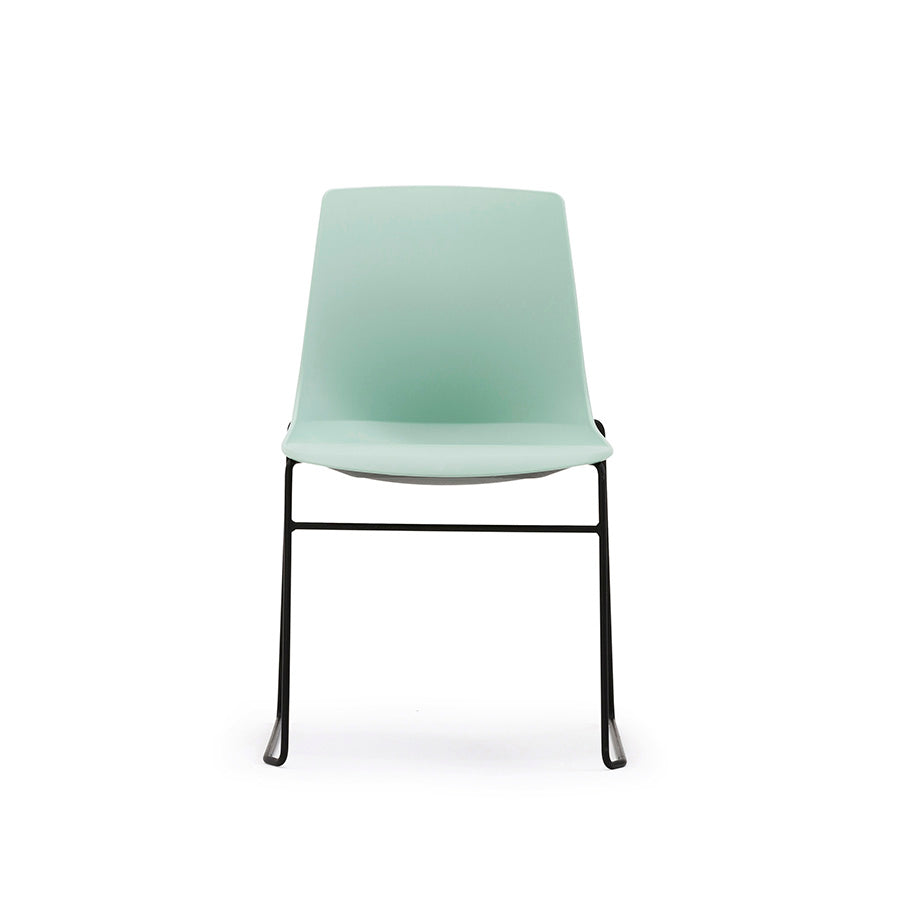 Arlo Shell Stacking Side Chair with Skid Frame