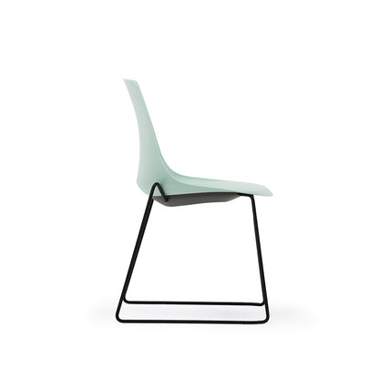 Arlo Shell Stacking Side Chair with Skid Frame
