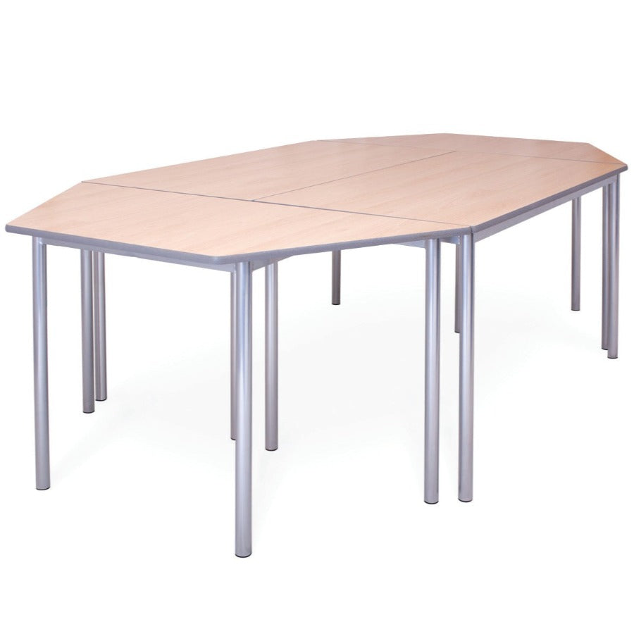 Advanced Furniture Cogent Classroom Table Trapezoidal and Rectangular Spray PU Edge CHUNKY GROUP