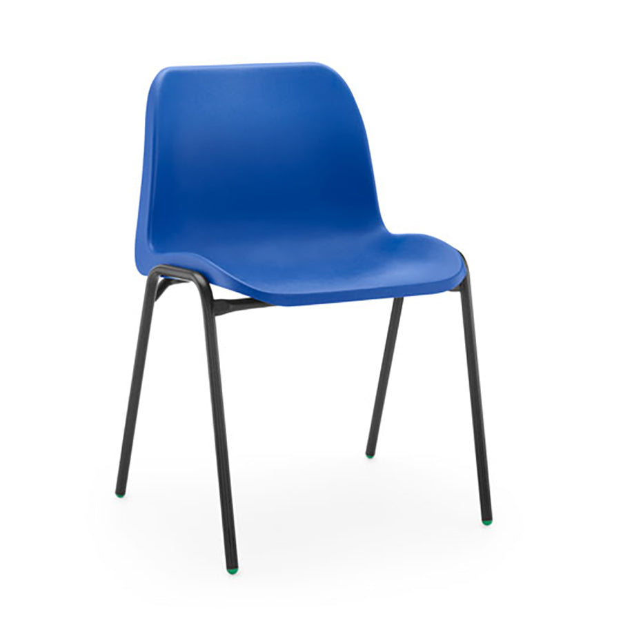 Affinity Chair Steel Frame and Polypropylene Seat Blue