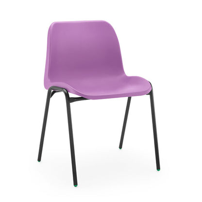 Affinity Chair Steel Frame and Polypropylene Seat Purple