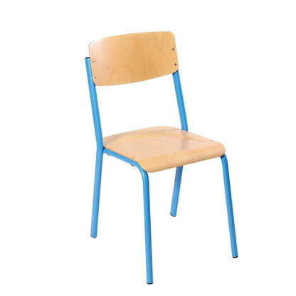 Alpha® 4 Leg Light Classroom Chair Bright Blue RAL5015