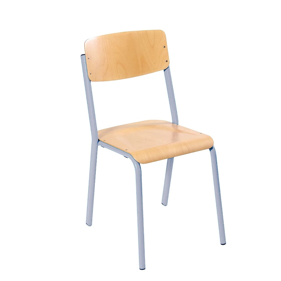 Alpha® 4 Leg Light Classroom Chair Dove Grey RAL9006