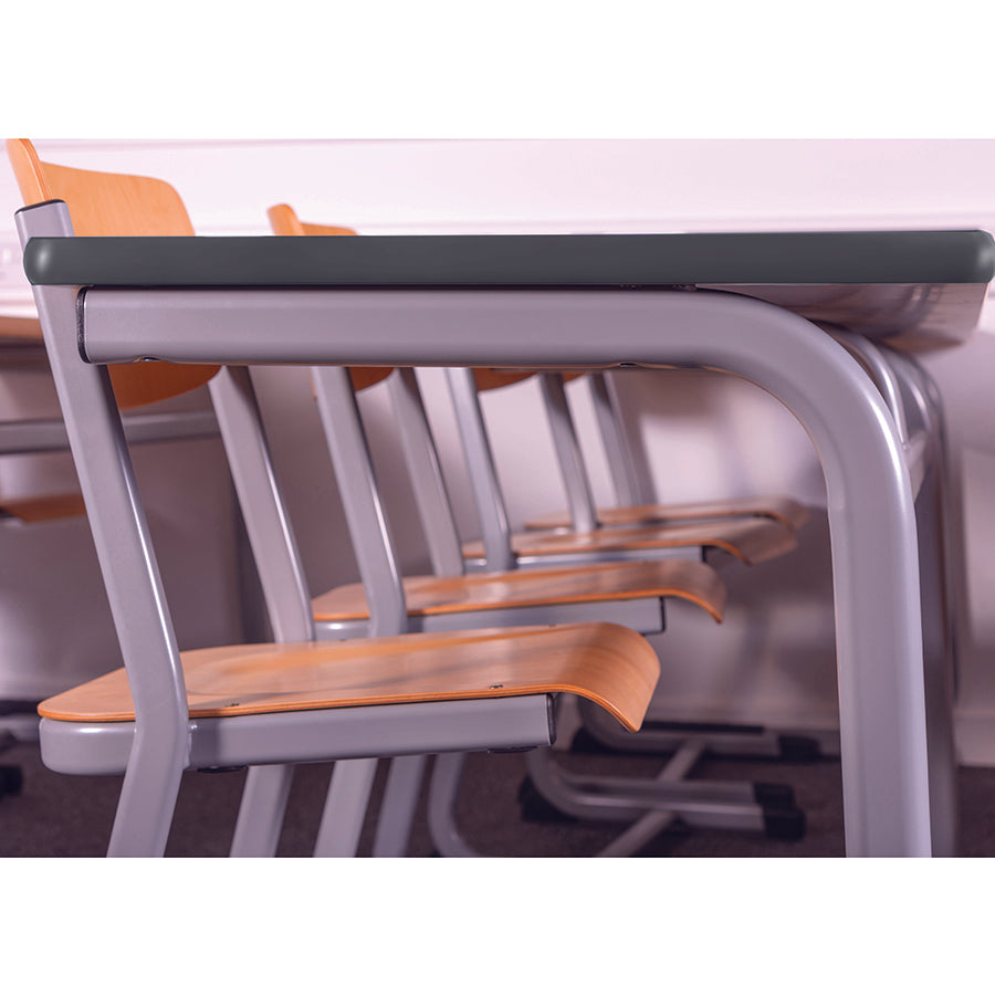 Alpha® Cantilever Desks and Chairs Close Up