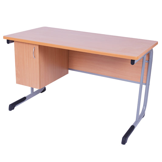 Alpha® Teachers Desk With Cabinet And Drawer