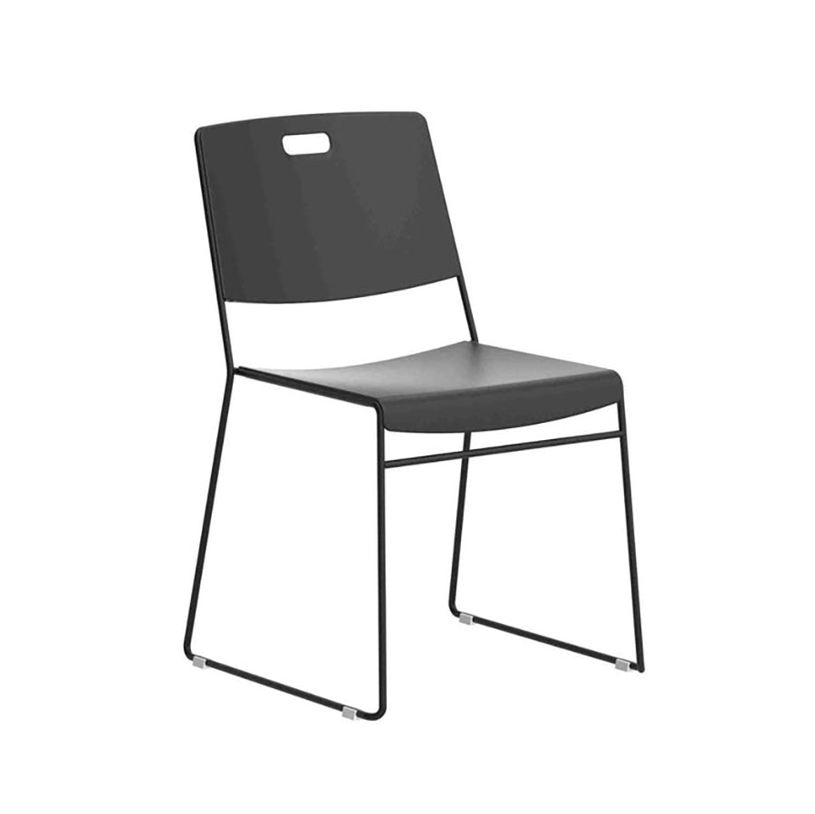 Arc High Density Stacking Chair Black