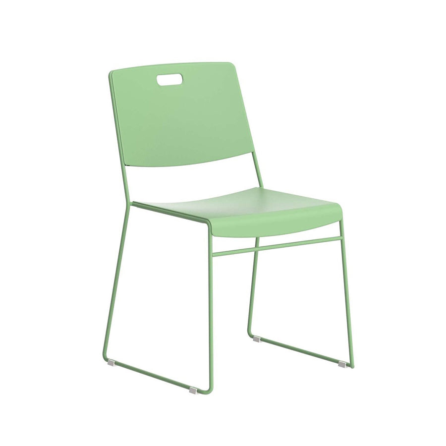 Arc High Density Stacking Chair Green