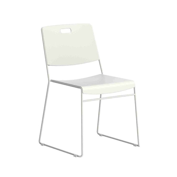 Arc High Density Stacking Chair White
