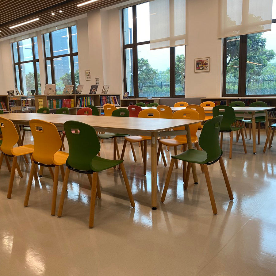 Arc Wooden Four Leg Chair Lifestyle Image 1