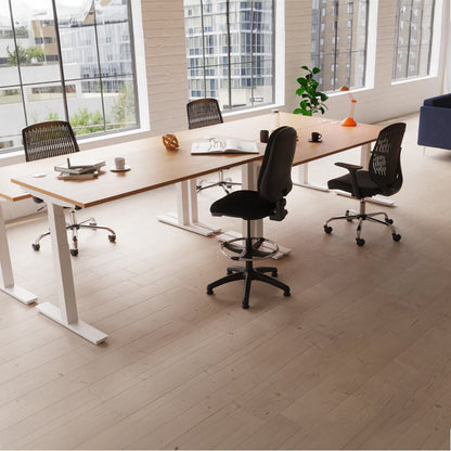 Air Height Adjustable Slimline Desk With Cable Ports