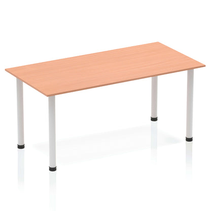 Impulse Straight Table With Post Leg