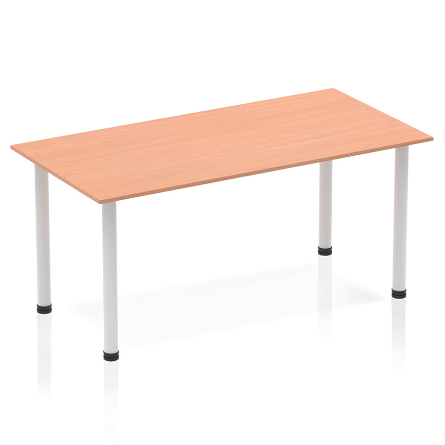 Impulse Straight Table With Post Leg