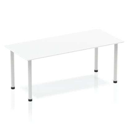 Impulse Straight Table With Post Leg