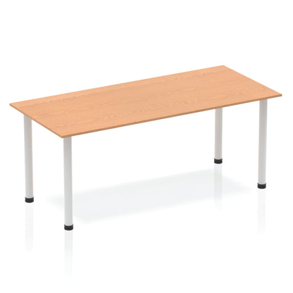 Impulse Straight Table With Post Leg