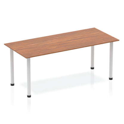 Impulse Straight Table With Post Leg